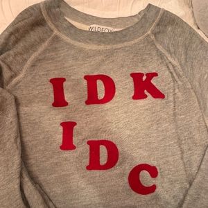 NEVER WORN Wildfox Grey Sweatshirt